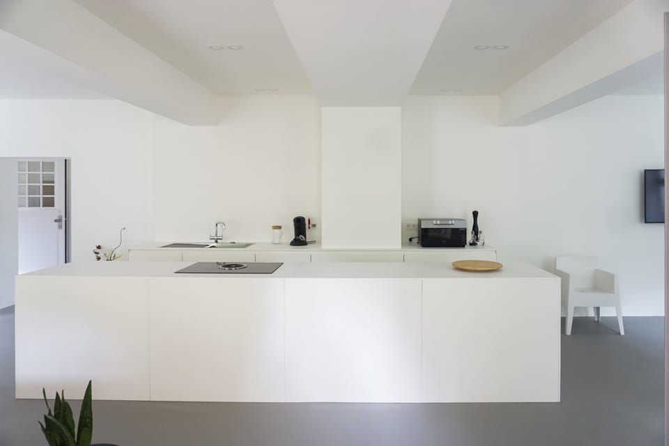 Apartment | Private kitchen | Fridge, microwave, oven, stovetop