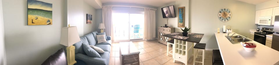 looking toward the balcony from the kitchenkitchen