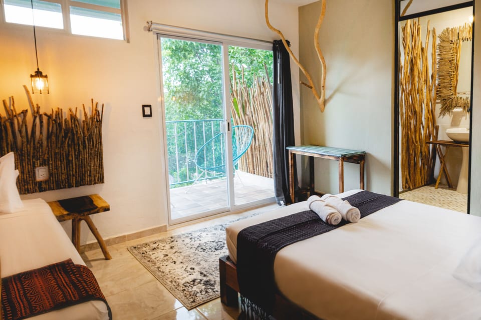 Design Triple Room, Multiple Beds, Terrace, Garden View | Premium bedding, down comforters, individually decorated