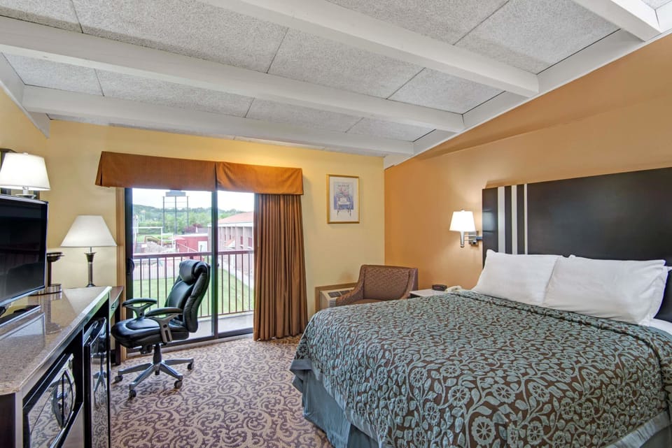 Desk, blackout drapes, cribs (free), WiFi (free)