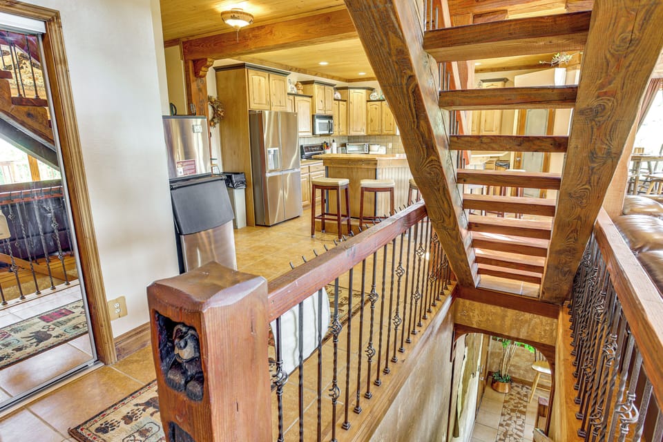 Stairs to Upper & Lower Levels