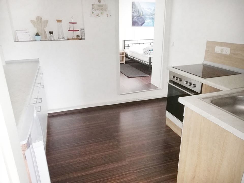 Apartment, 1 Bedroom (40m²) | Private kitchen | Oven, highchair
