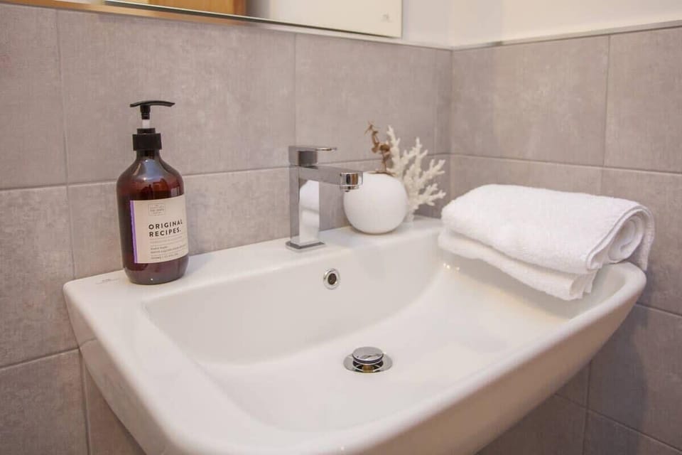 Hand soap provided