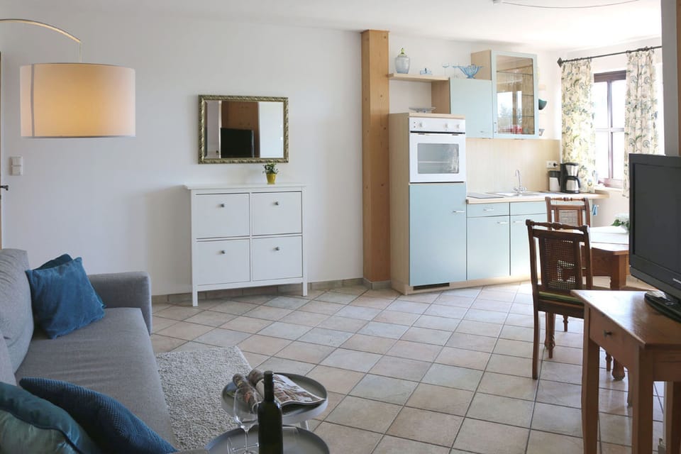 Apartment, Garden View | Living area | 42-inch flat-screen TV with satellite channels, TV