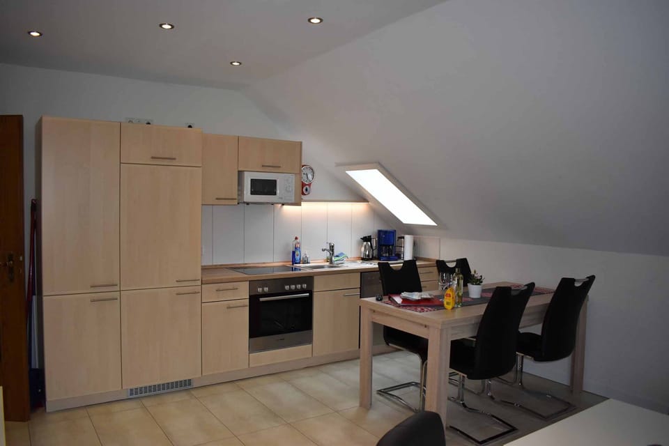 Apartment | Private kitchen | Full-size fridge, microwave, oven, dishwasher
