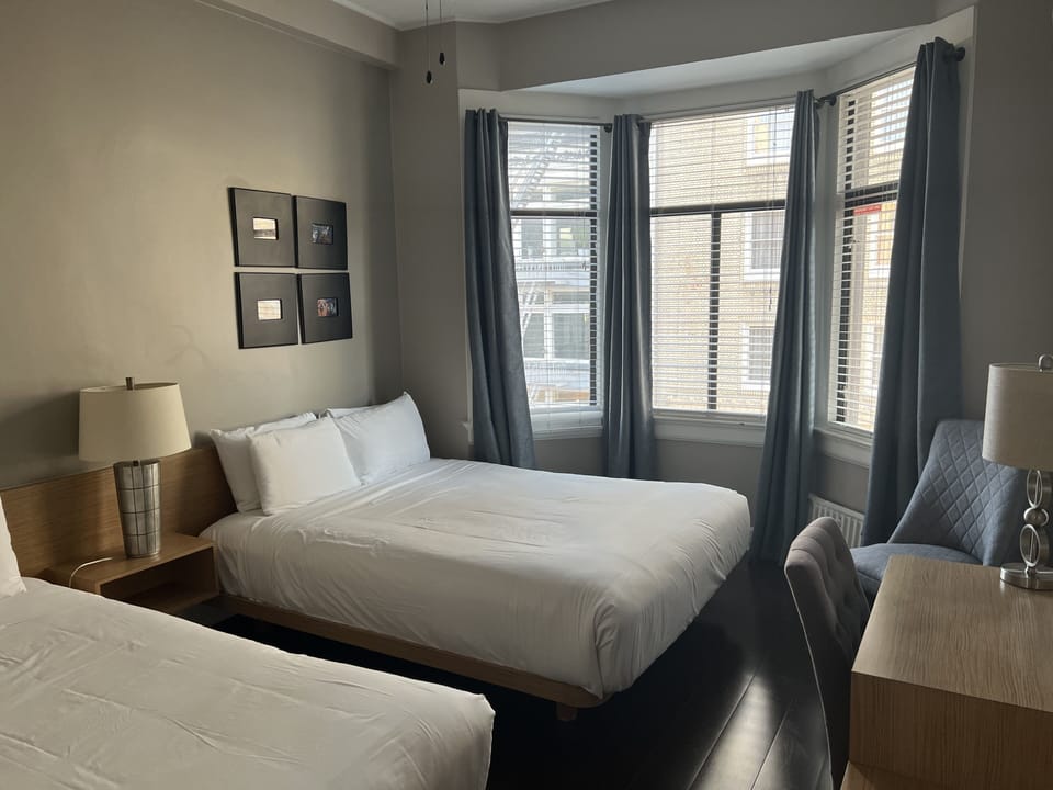 Double Room, 2 Double Beds | Individually decorated, individually furnished, iron/ironing board