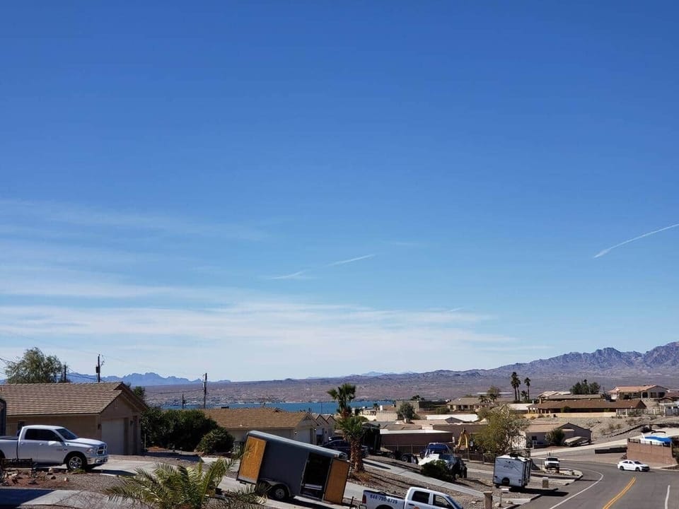 View of the Lake from the front of the house