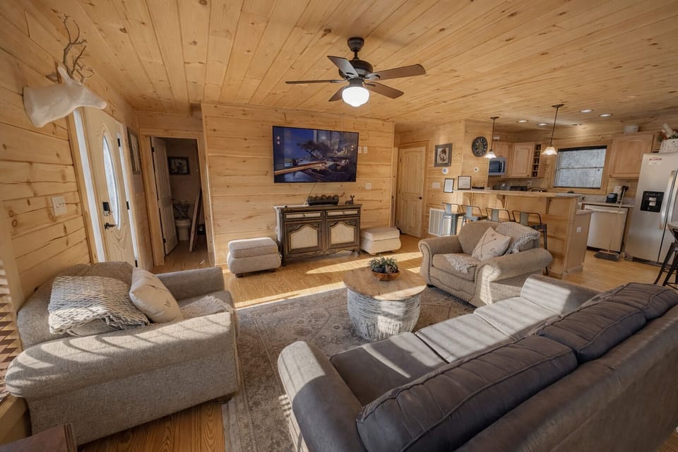 Good size Living Room with cozy seating 