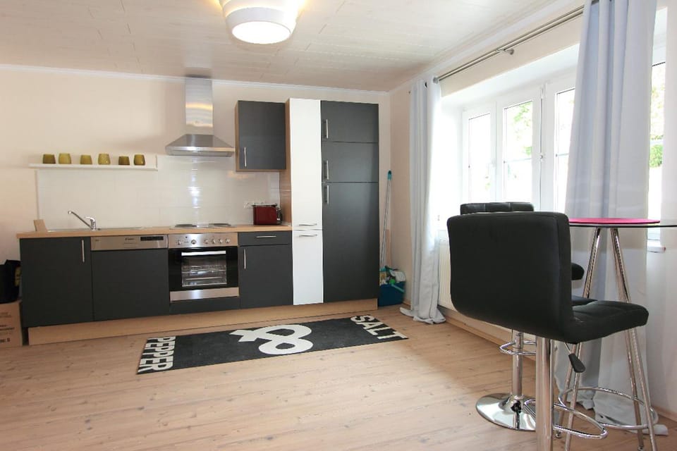Apartment, Hot Tub | Private kitchen | Fridge, microwave, oven, dishwasher