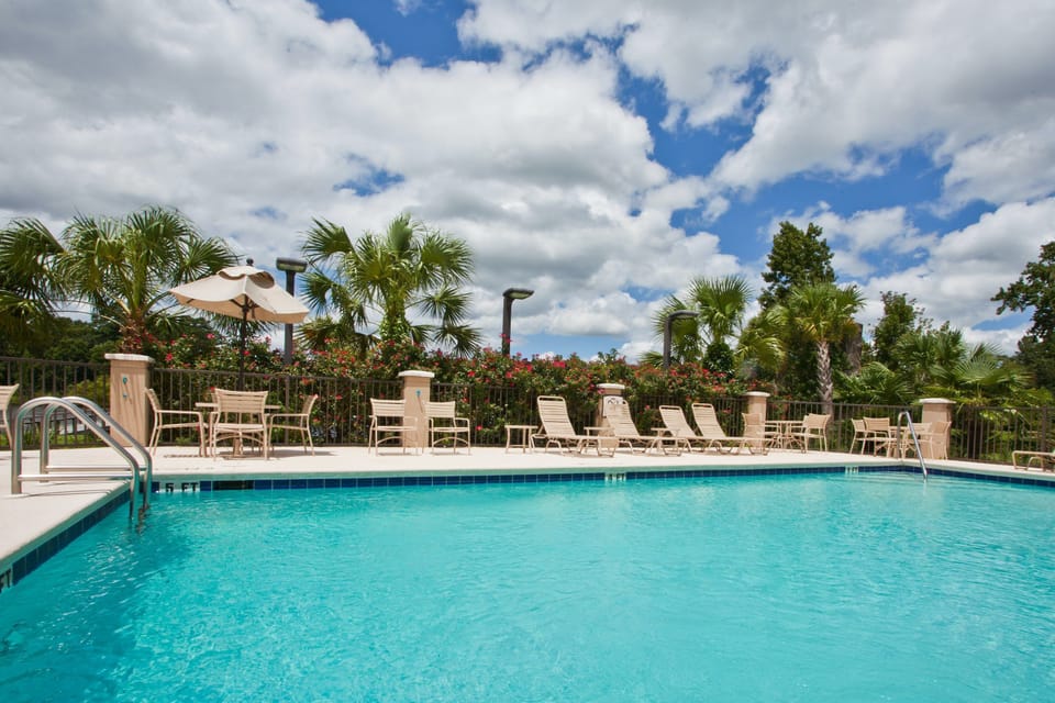 Take a swim in the lovely pool.