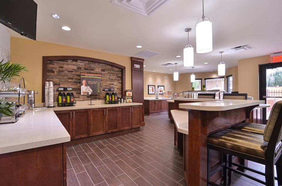 Start your morning with the complimentary breakfast.