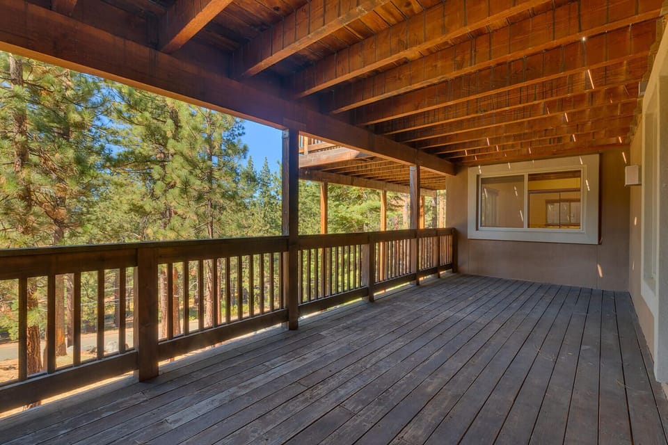 Covered Deck w/ Forest Views