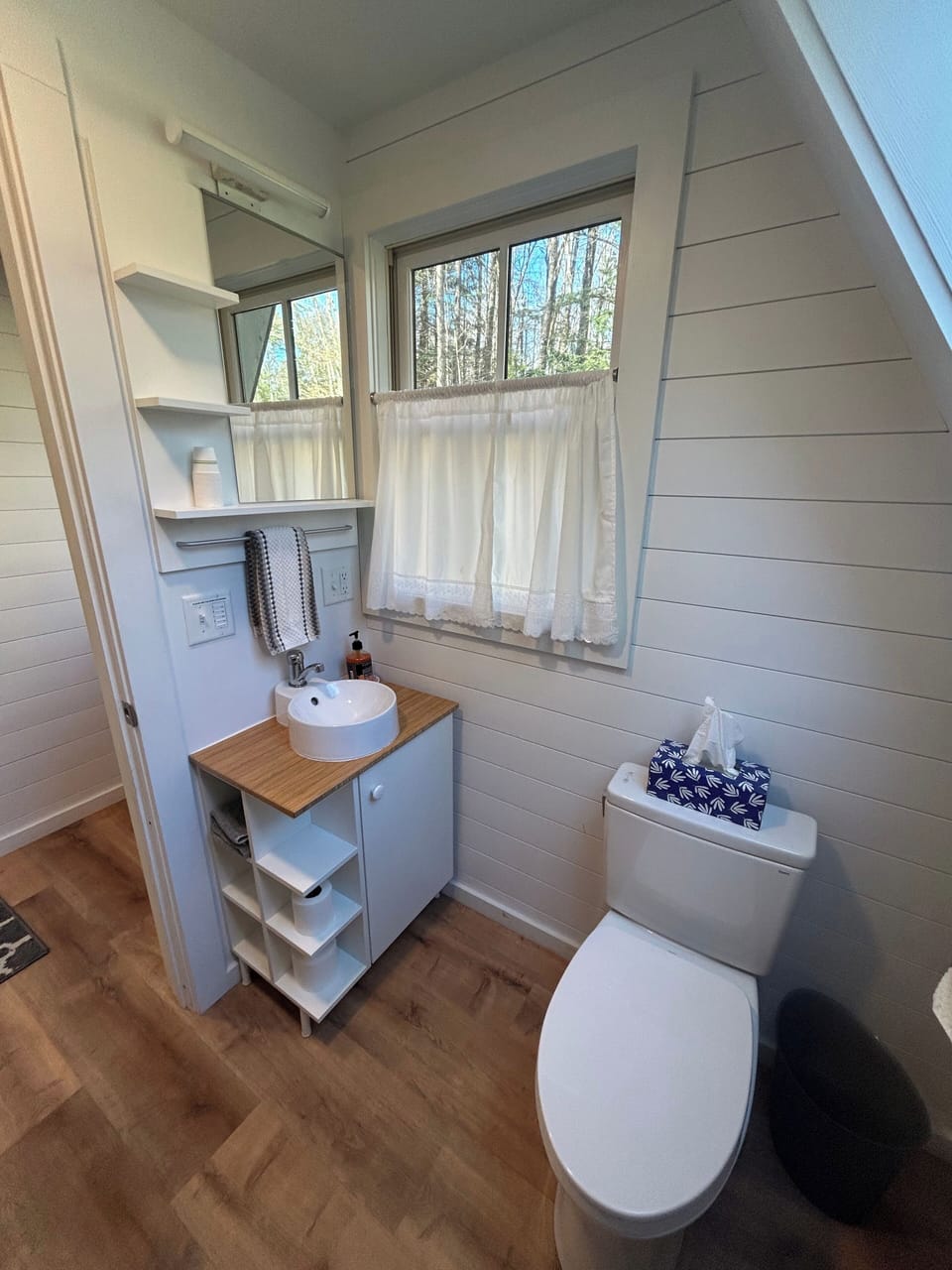 crisp bathroom on first floor