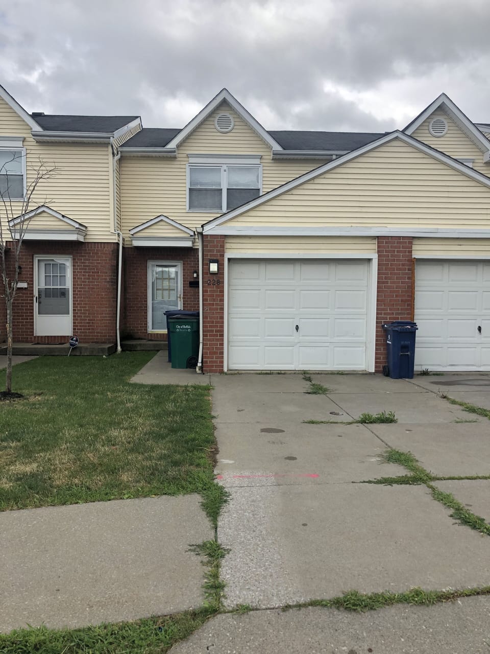 Front of house- park in garage and driveway or more parking available 