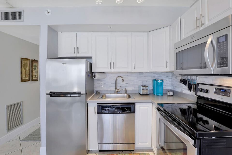 Fully stocked kitchen