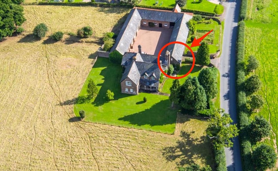 See the peaceful countryside setting surrounding Bradford Farm.