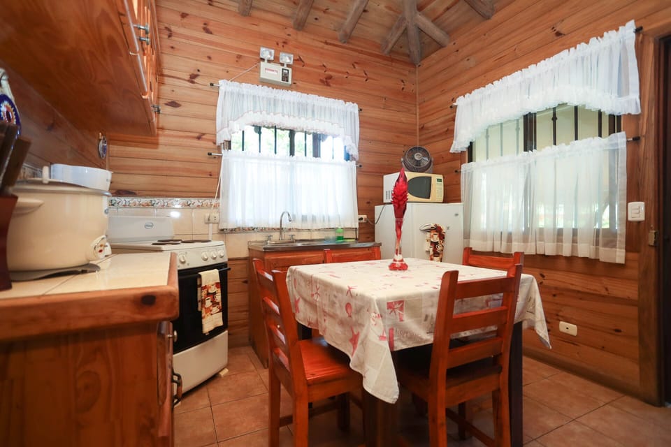 Standard Cabin, Terrace, Garden Area | Private kitchen | Fridge, microwave, oven, electric kettle