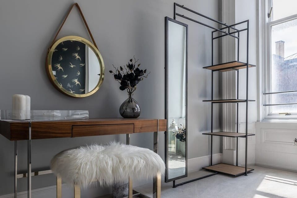 Stunning bedroom with king sized bed