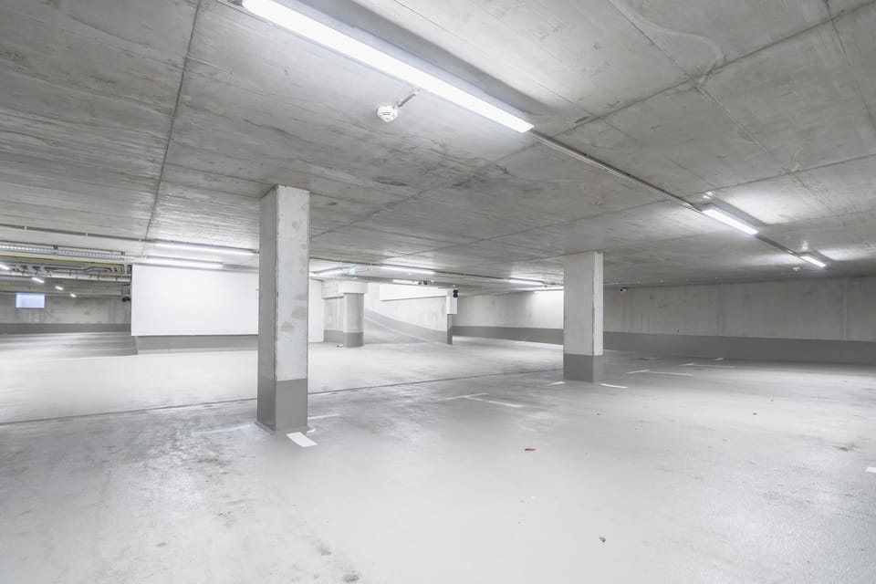 Limited parking, car charging station