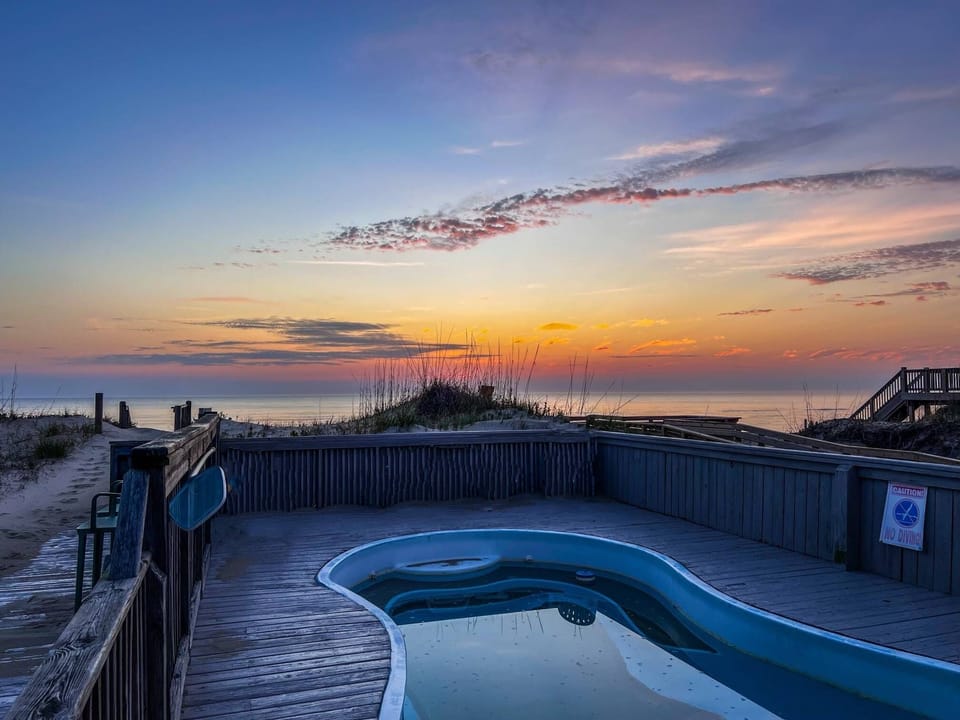 Sunrise from the pool area