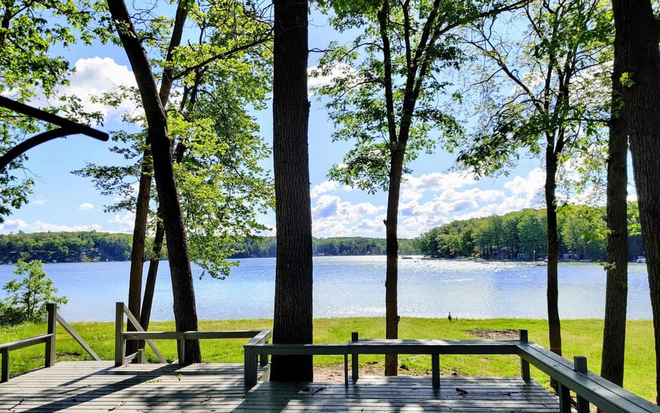 Deck overlooking Bills Lake