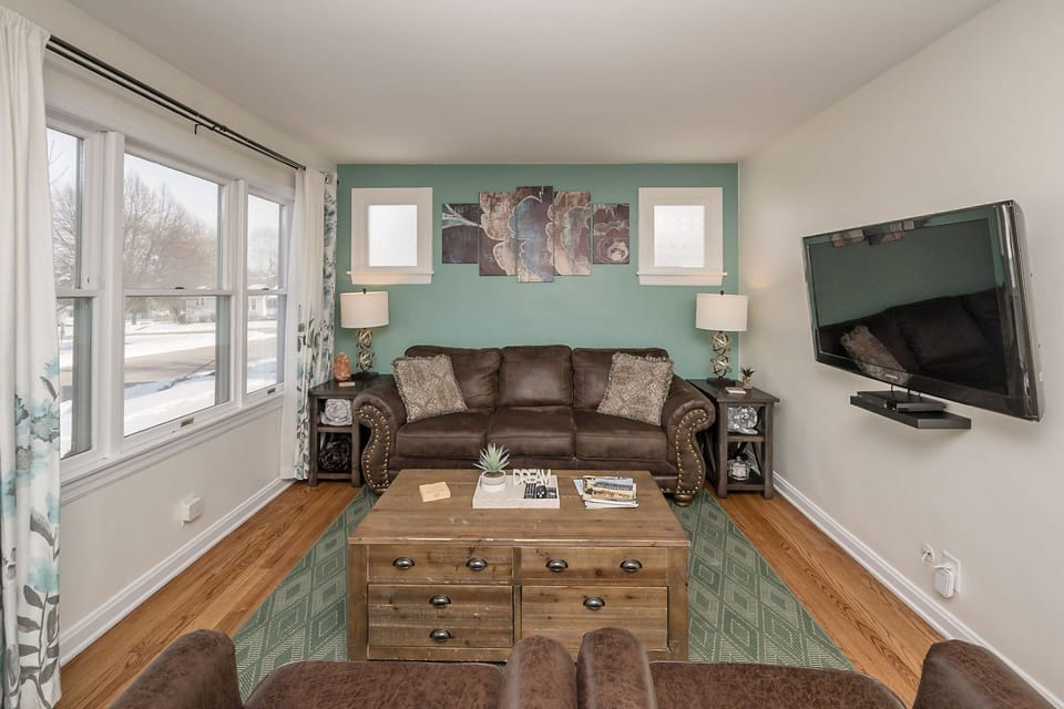 Some cozy throw blankets for you to use.