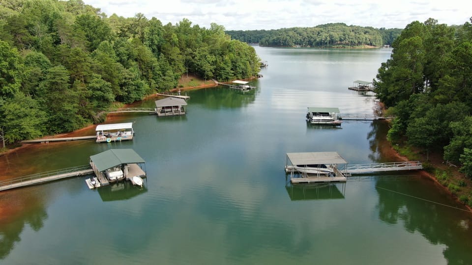 Our cove. Our dock is the light colored one on the left.