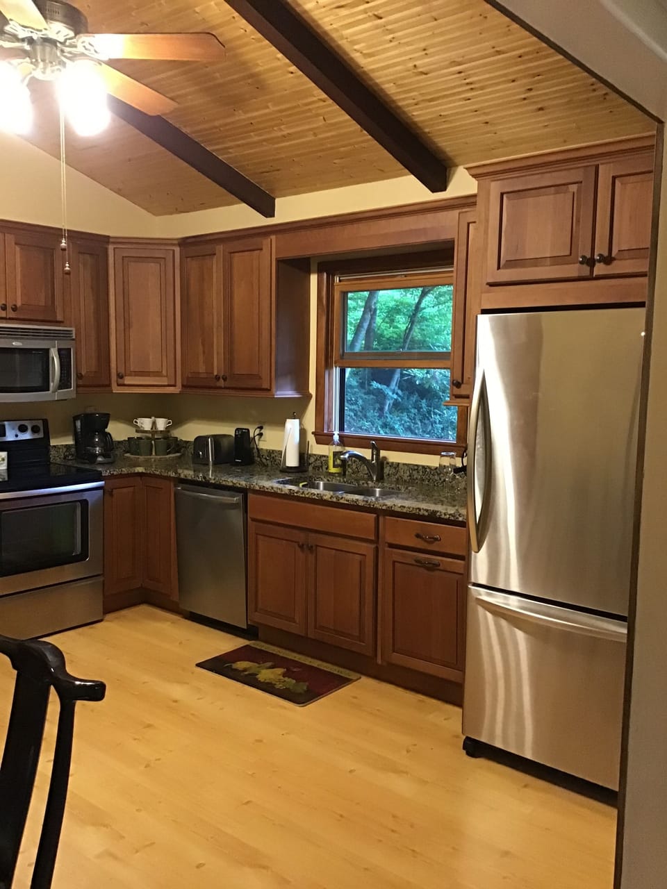 Kitchen fully stocked stainless steel appliance