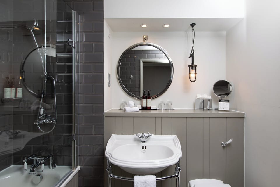 Premium Room, 2 Double Beds | Bathroom | Shower, designer toiletries, hair dryer, bathrobes