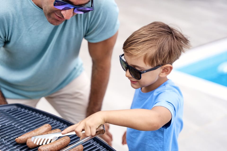 Gather the family for summer barbecues in the garden. 