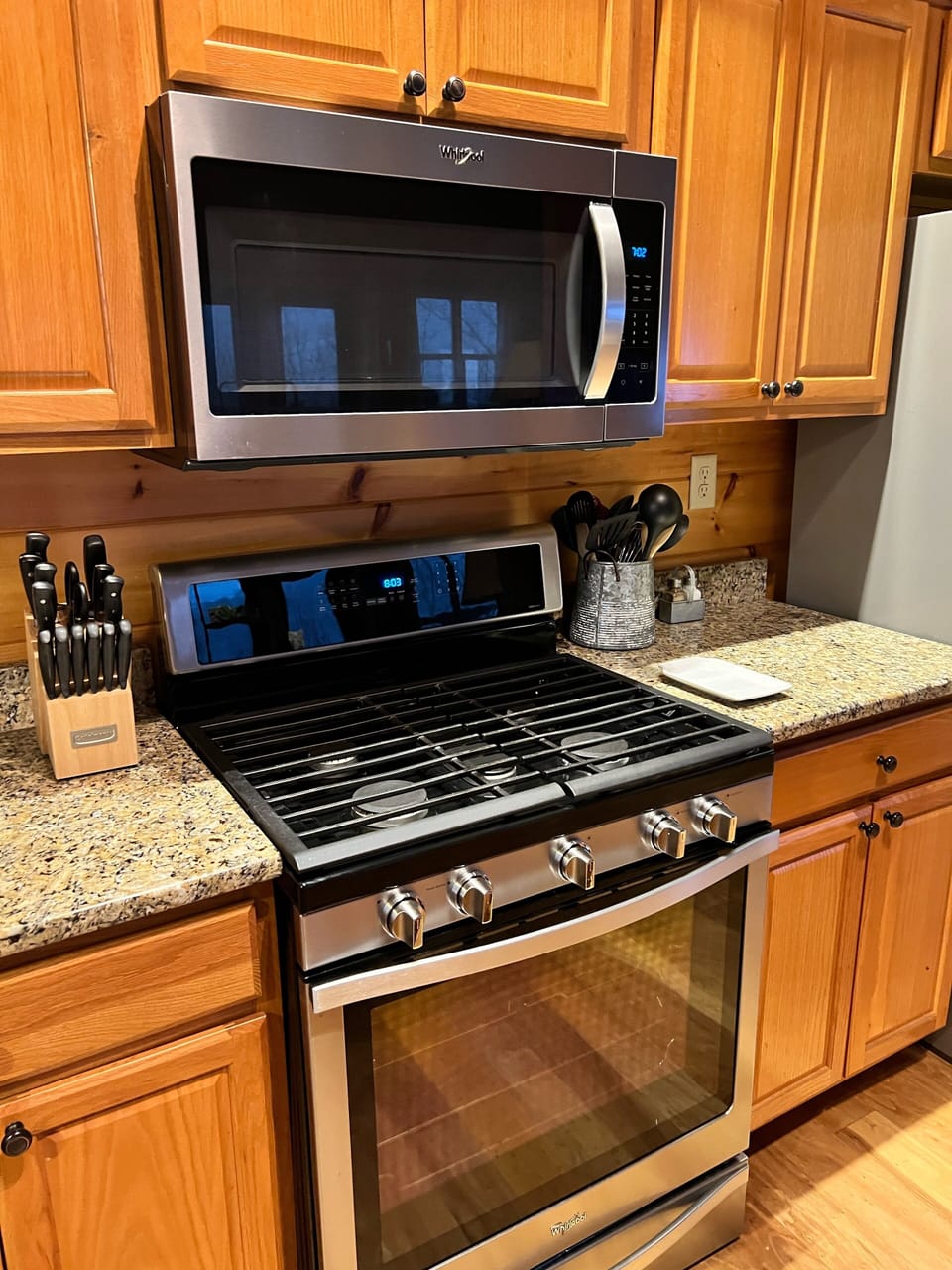 New gas stove/oven.