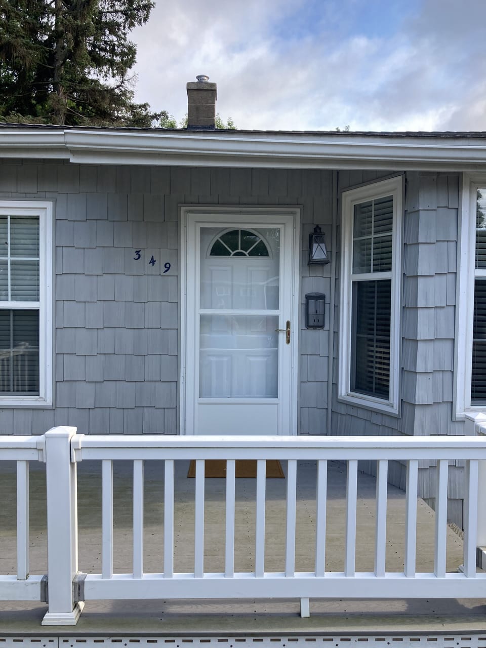 Front deck.