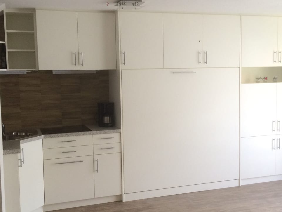 Apartment | Private kitchen | Fridge, microwave, stovetop, coffee/tea maker