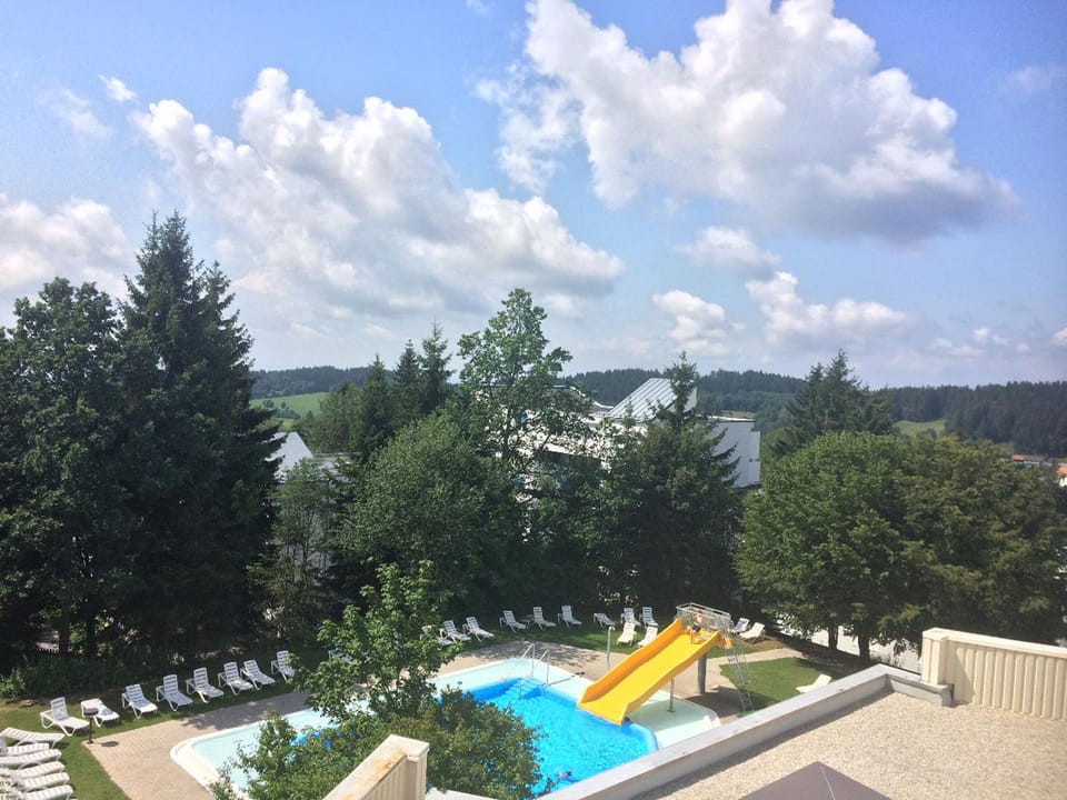 Indoor pool, outdoor pool, sun loungers