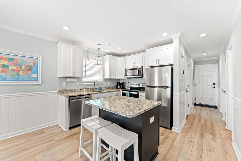 Fully stocked kitchen