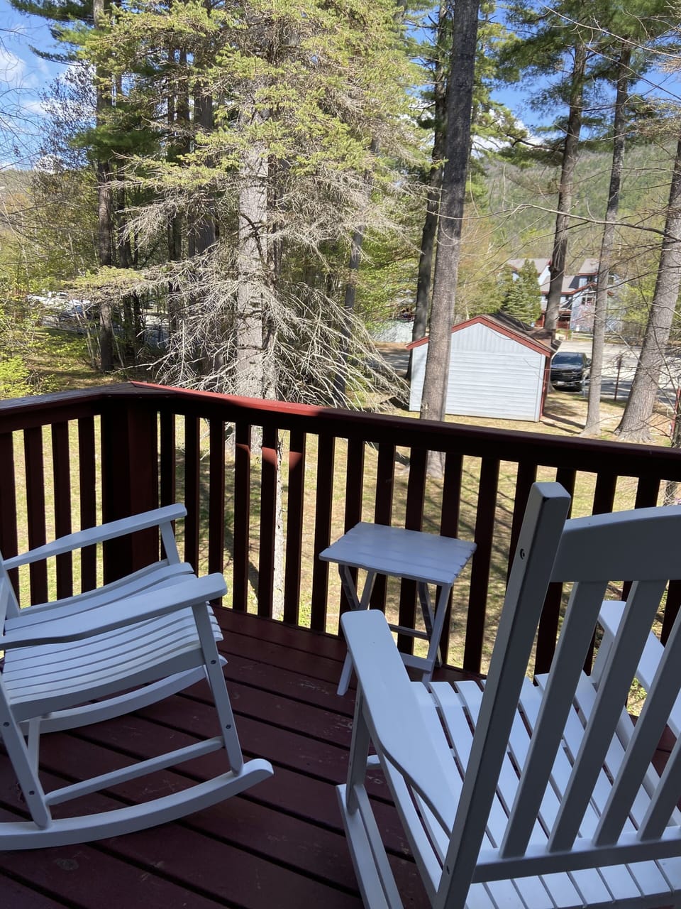 Private balcony off the living room