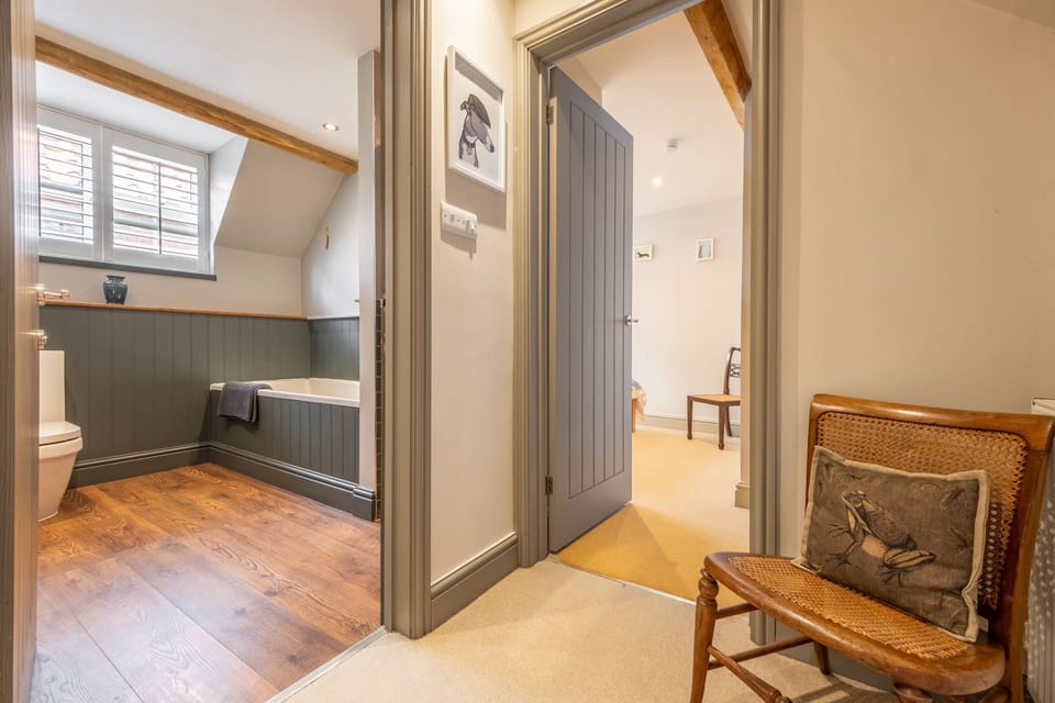 First floor: Landing access to family bathroom