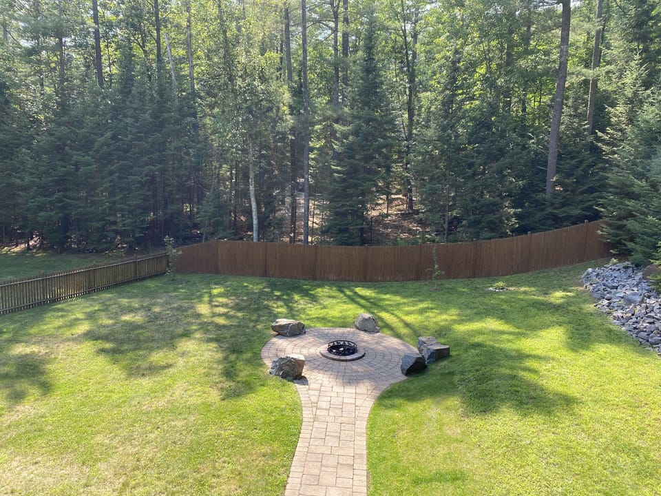 Backyard - Firepit and completely fenced