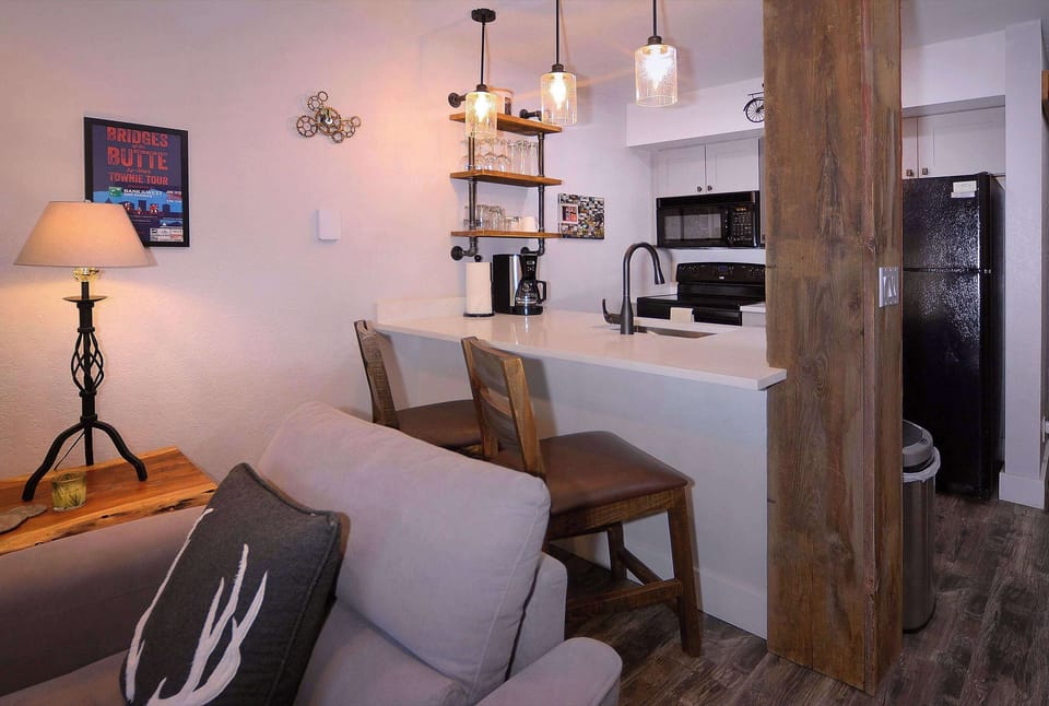 Galley style kitchen