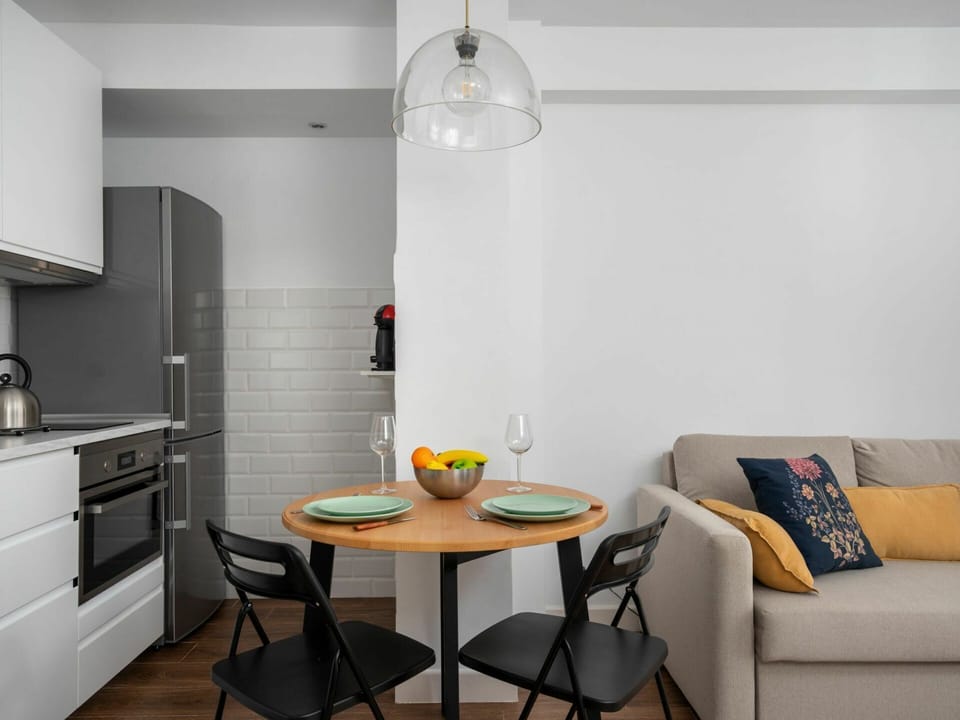 Room, Furniture, Property, Interior Design, Yellow, Building, Floor, Table, House, Kitchen