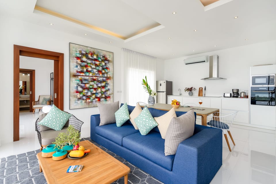 Deluxe Villa, 3 Bedrooms | Living area | Flat-screen TV