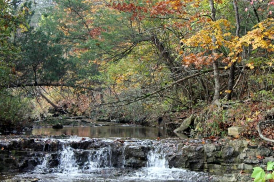 Resort waterfall trail