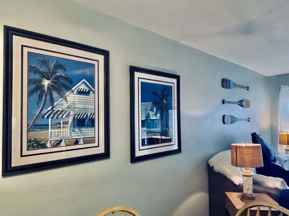 Tasteful Decor with clean lines. 