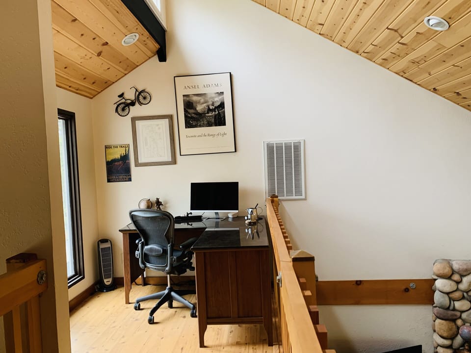 Office located in loft 