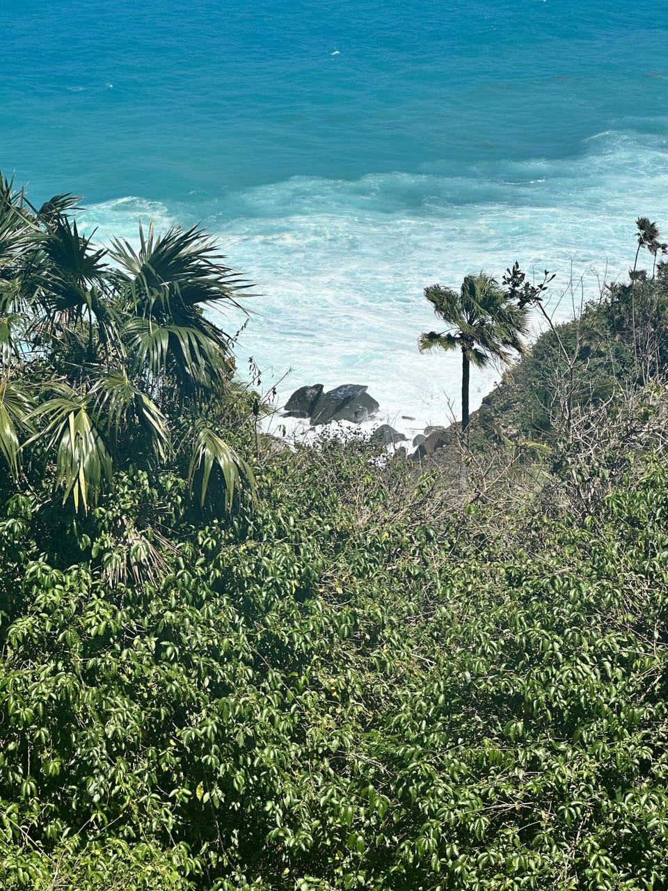 The back yard view.  The Caribbean Sea.