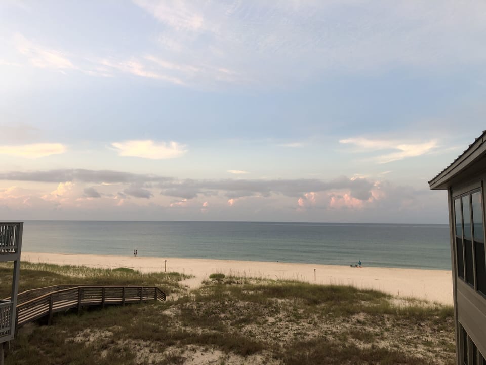 Beautiful view from the private balcony!