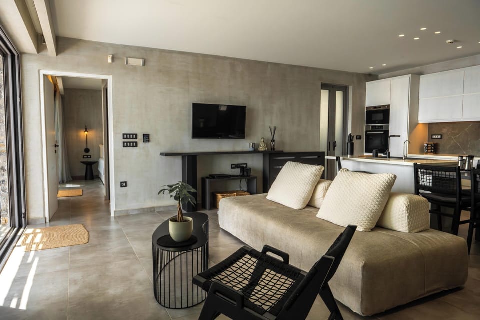 Open plan area consisted of the living room and kitchen!