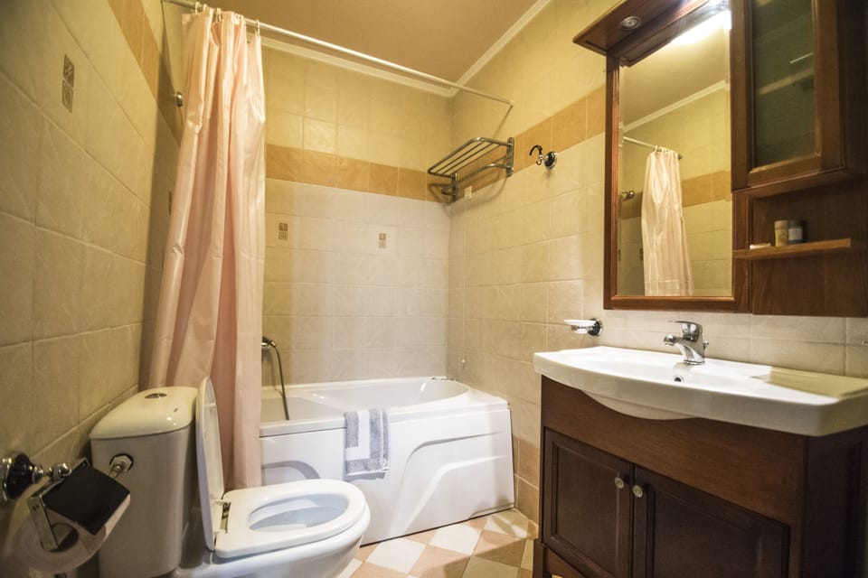 Superior Suite | Bathroom | Combined shower/tub, free toiletries, hair dryer, slippers