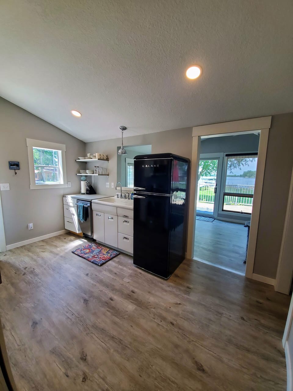 Kitchen view from the hall.