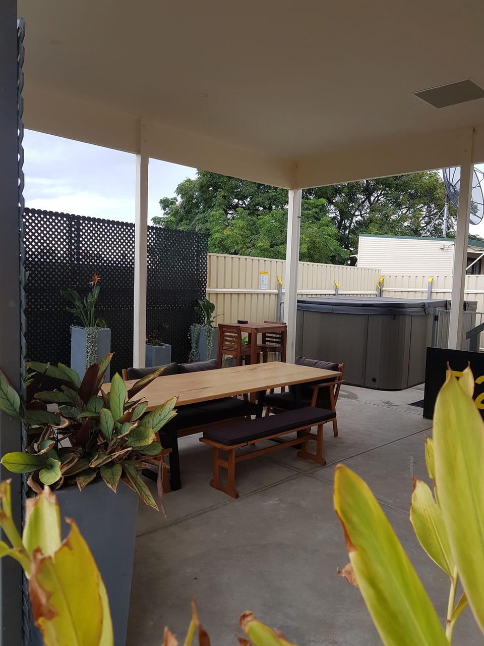 Large Outdoor Dining Area with BBQ